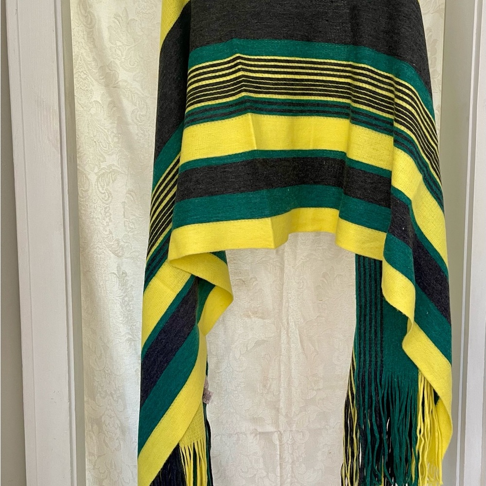 Free People Multi Color Blanket Scarf